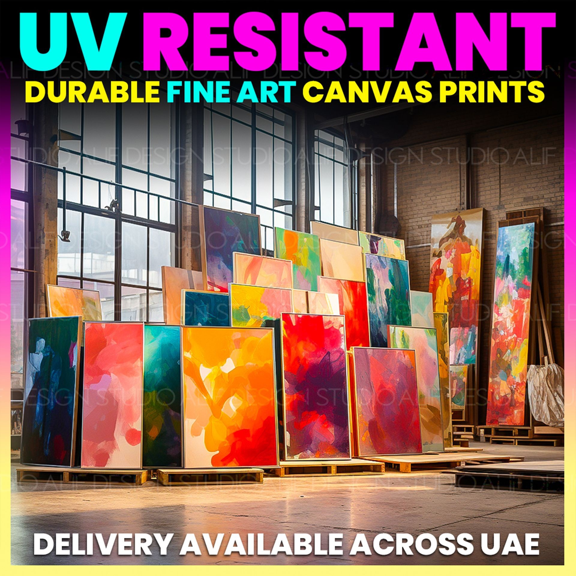 Canvas prints featuring vibrant colors and precise detail for art reproduction.